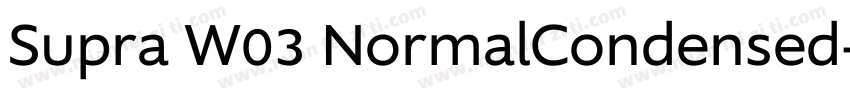 Supra W03 NormalCondensed字体转换